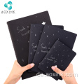 Black Card Notebook Blank Seite Student Stitch Notebook